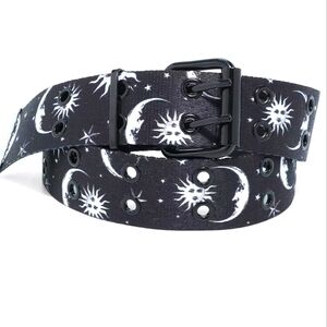 HOT TOPIC Black and White Celestial Belt ~ NWOT